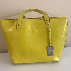 Yellow shoulder bag